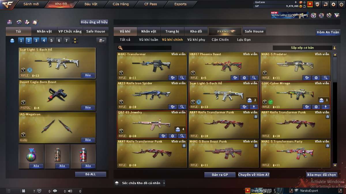 shop acc cf uy tin gia re